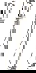 Single Handle Lever Floor Mount Filler in Vibrant Brushed Nickel